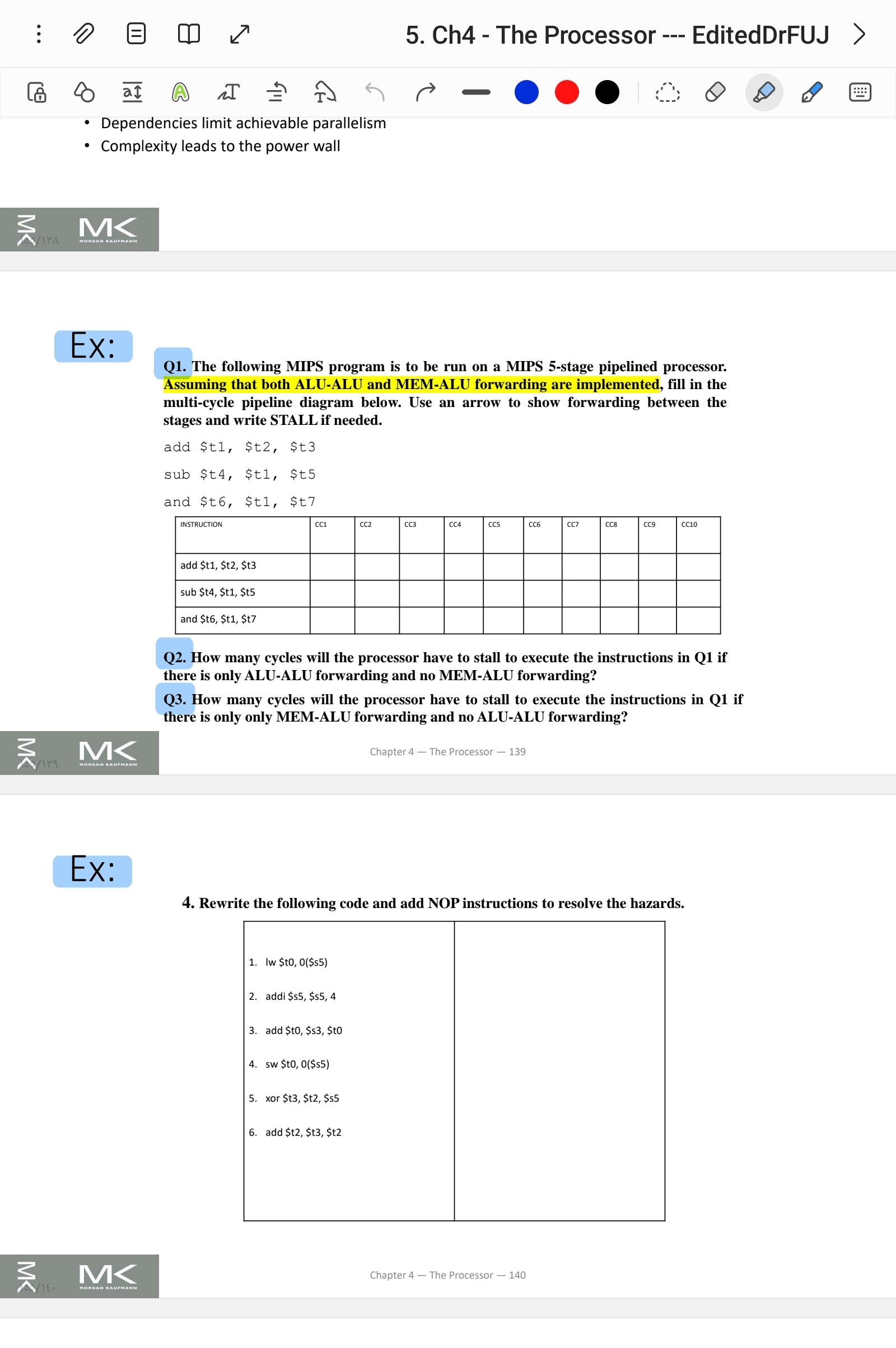 Solved Q1. The Following MIPS Program Is To Be Run On A MIPS | Chegg.com