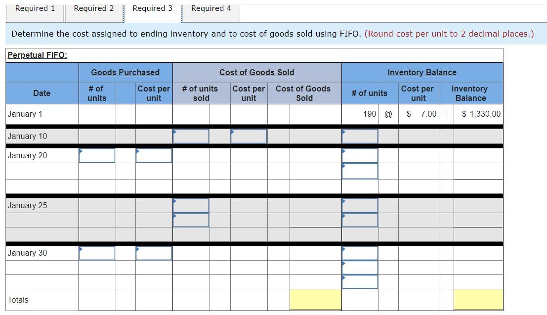 Solved Exercise 6-3 Perpetual: Inventory Costing Methods LO | Chegg.com