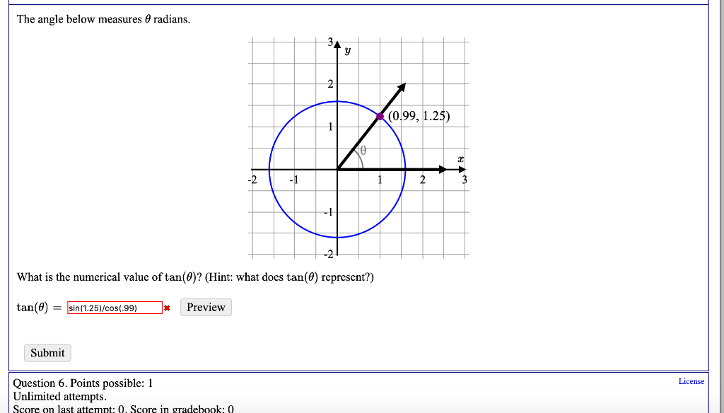 solved-the-angle-below-measures-6-radians-2-0-99-1-25-2-chegg