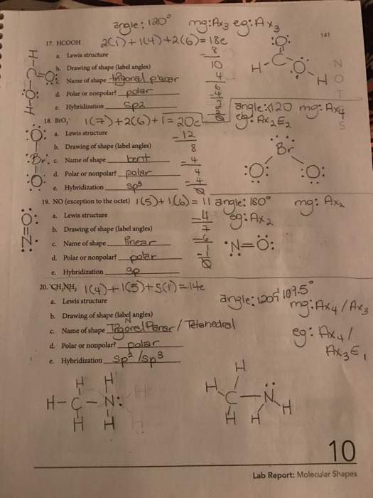 Solved HCOOH a. Lewis structure b. Drawing of shape (label | Chegg.com
