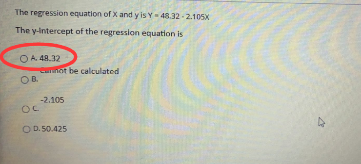 regression equation of x on y is expressed as