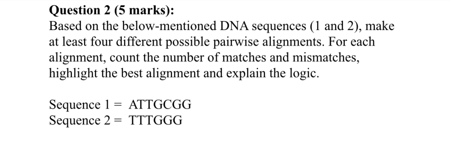 Solved Question 2 (5 ﻿marks): Based on the below-mentioned | Chegg.com