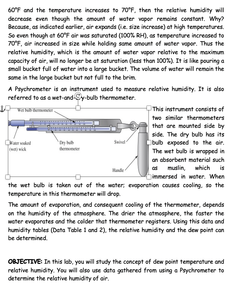 A Teaching Tool - Relationships between temperature, relative humidity, and  dew point — Weather Briefing, L.C.