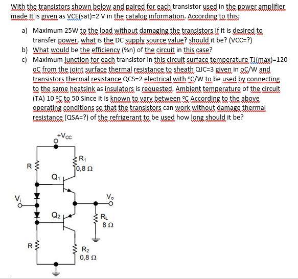 Solved With the transistors shown below and paired for each | Chegg.com