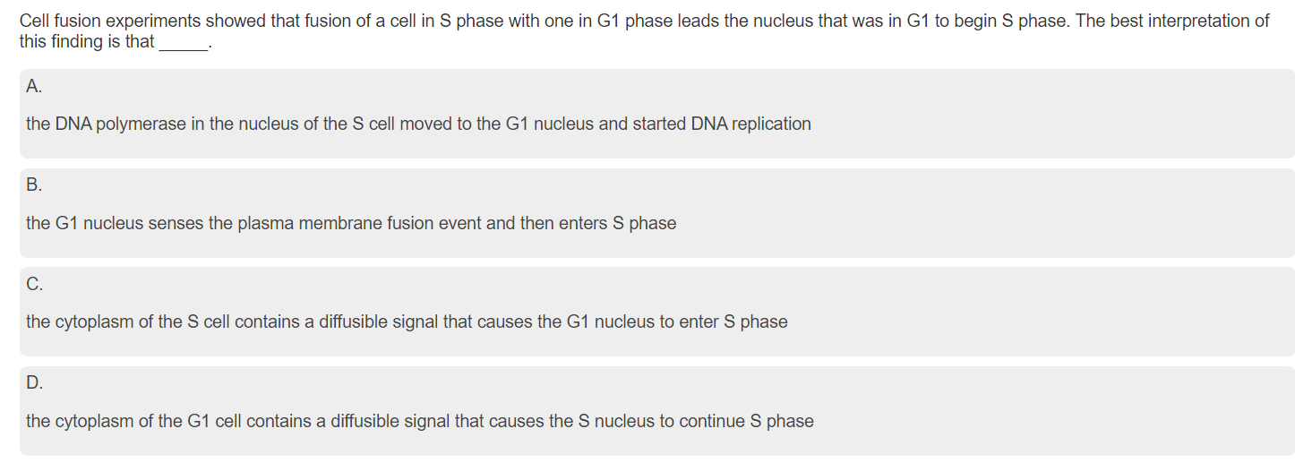 cell fusion experiments determined that generally