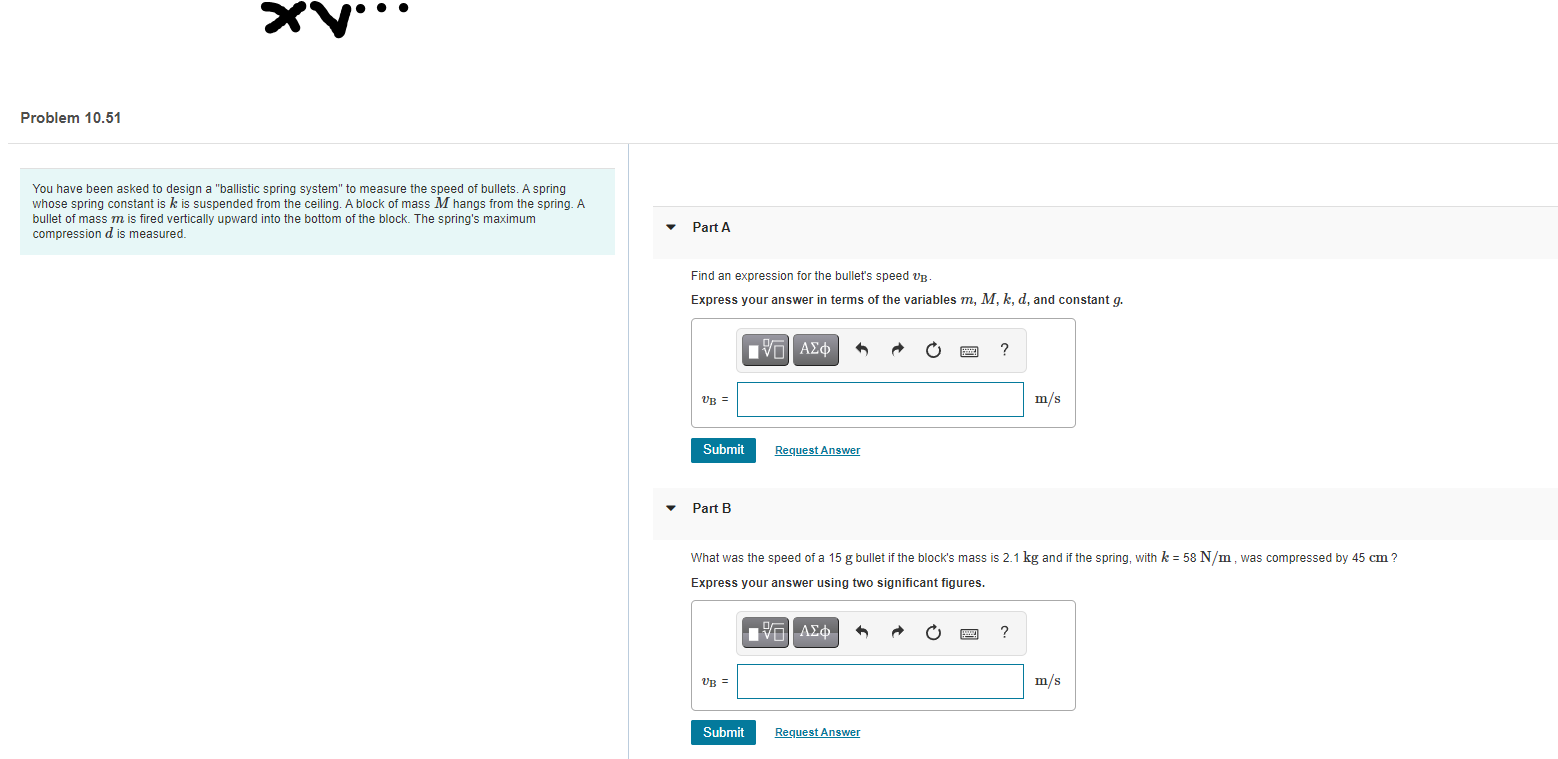 Solved x V. Problem 10.51 You have been asked to design a | Chegg.com