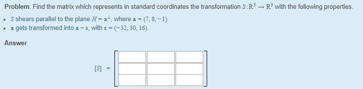 Solved Problem Find The Matrix Which Represents In Standard Chegg Solved Problem Find The Matrix Which Represents In Standard Chegg
