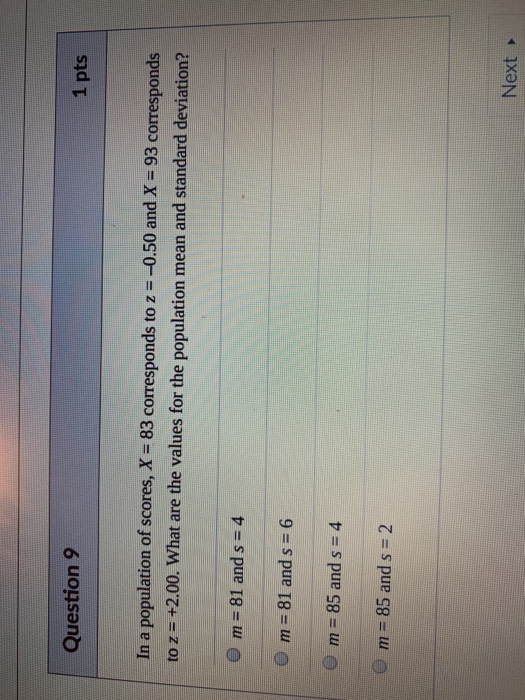 Solved Question 8 1 pts What is the range for the following | Chegg.com