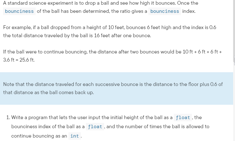 Solved A standard science experiment is to drop a ball and