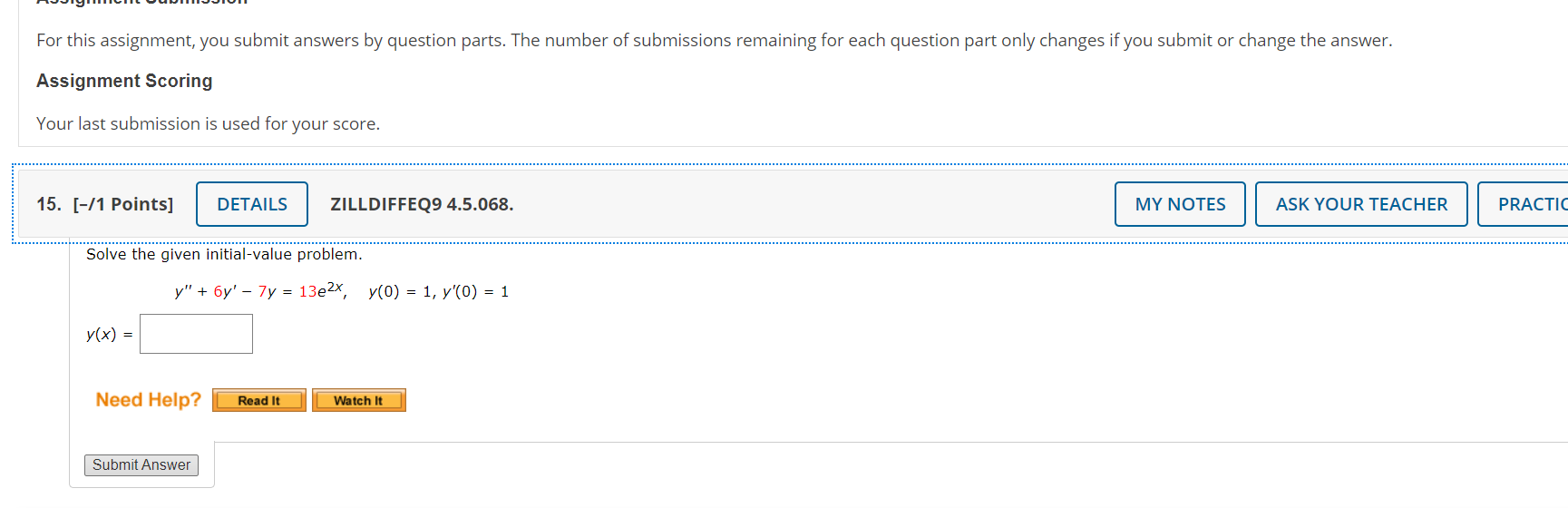 Solved For this assignment, you submit answers by question | Chegg.com