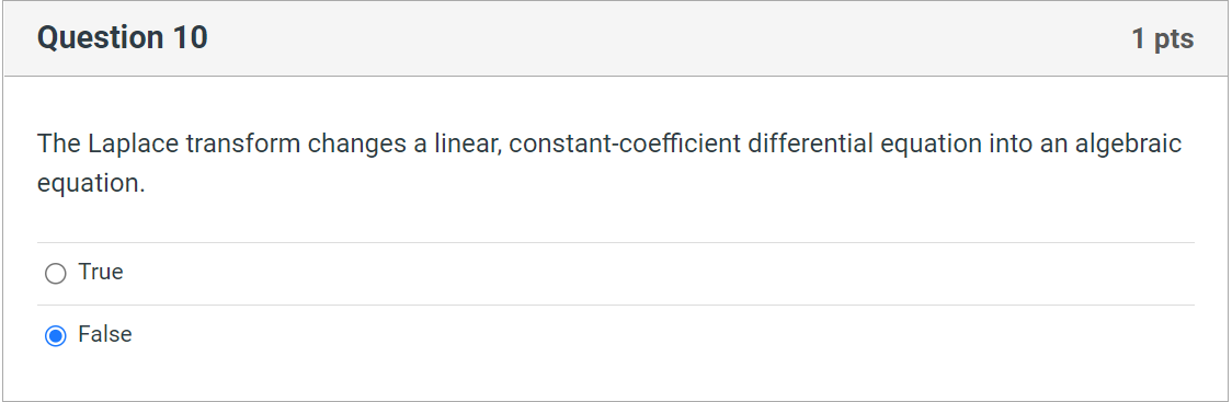 Solved The Laplace transform changes a linear, | Chegg.com