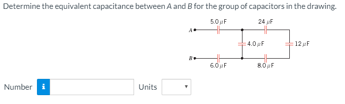 Solved Determine The Equivalent Capacitance Between A And B | Chegg.com