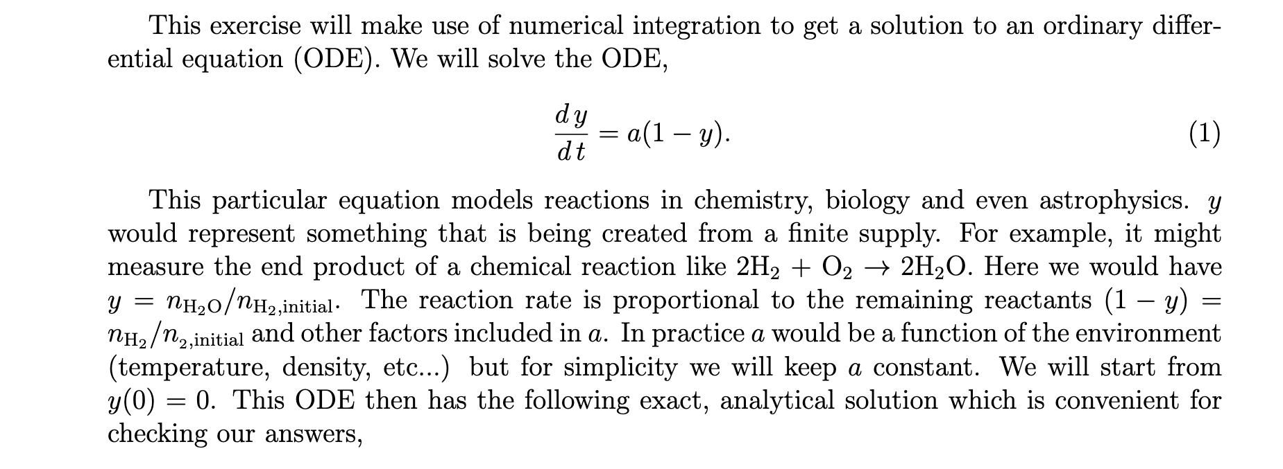 Solved This exercise will make use of numerical integration | Chegg.com