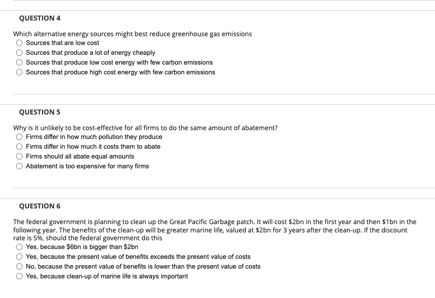 Solved QUESTION 4 Which alternative energy sources might | Chegg.com
