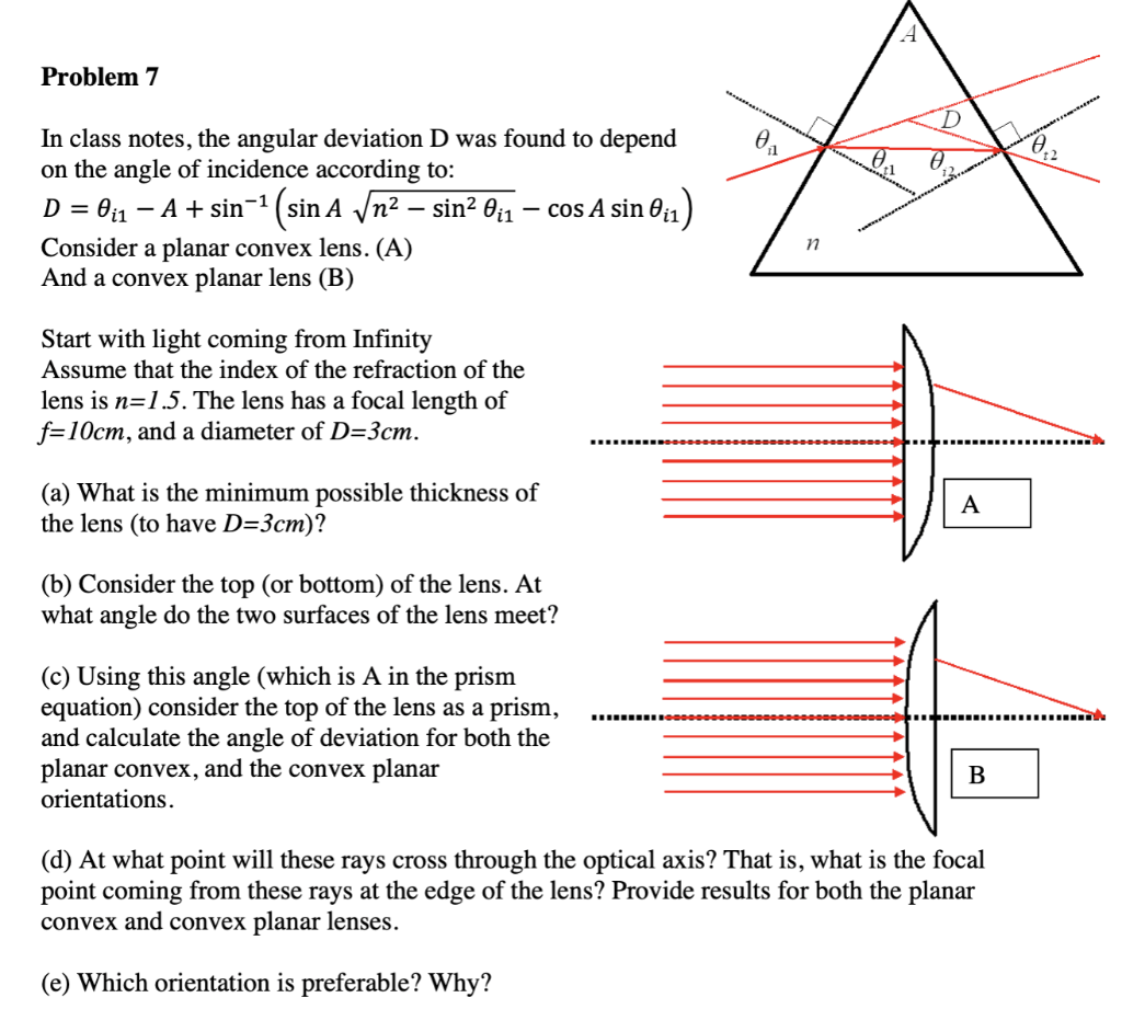 Solved A Problem 7 D Ꮎ . A In class notes, the angular | Chegg.com