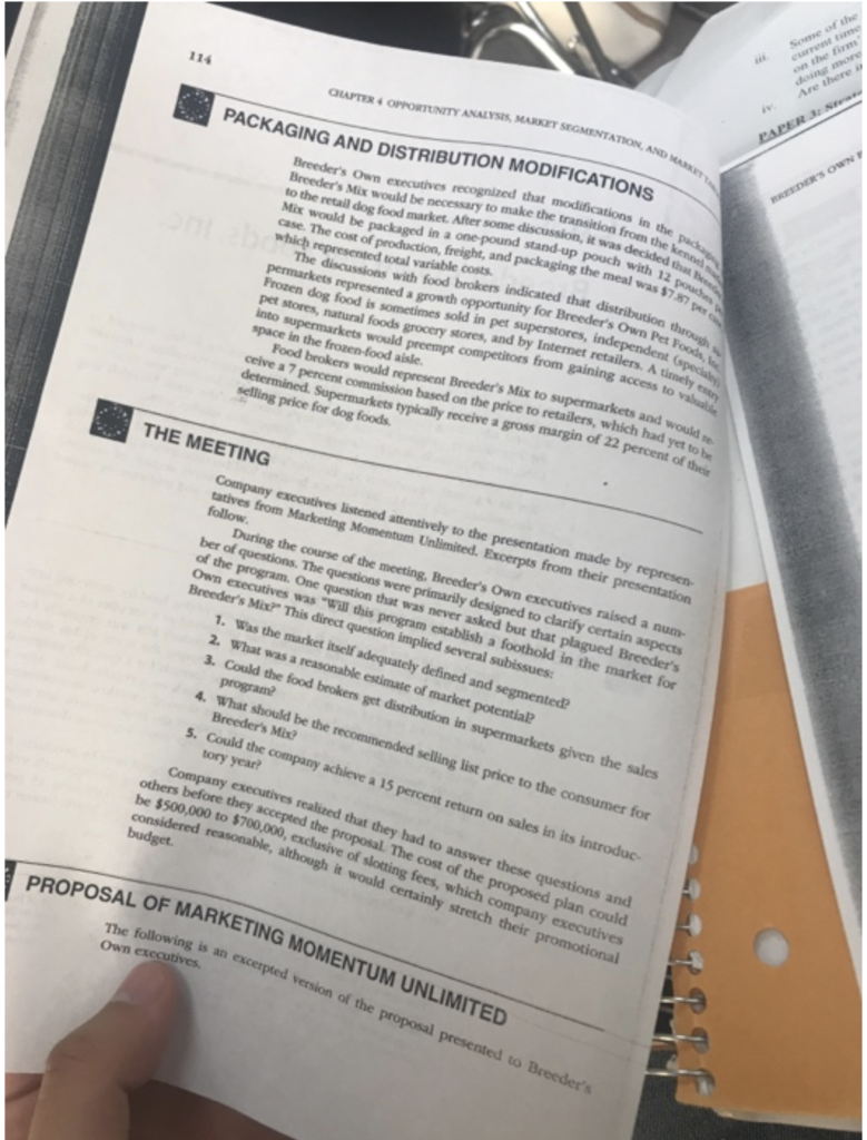 Solved Case Breeder's Own Pet Foods, Inc. In January 2011,