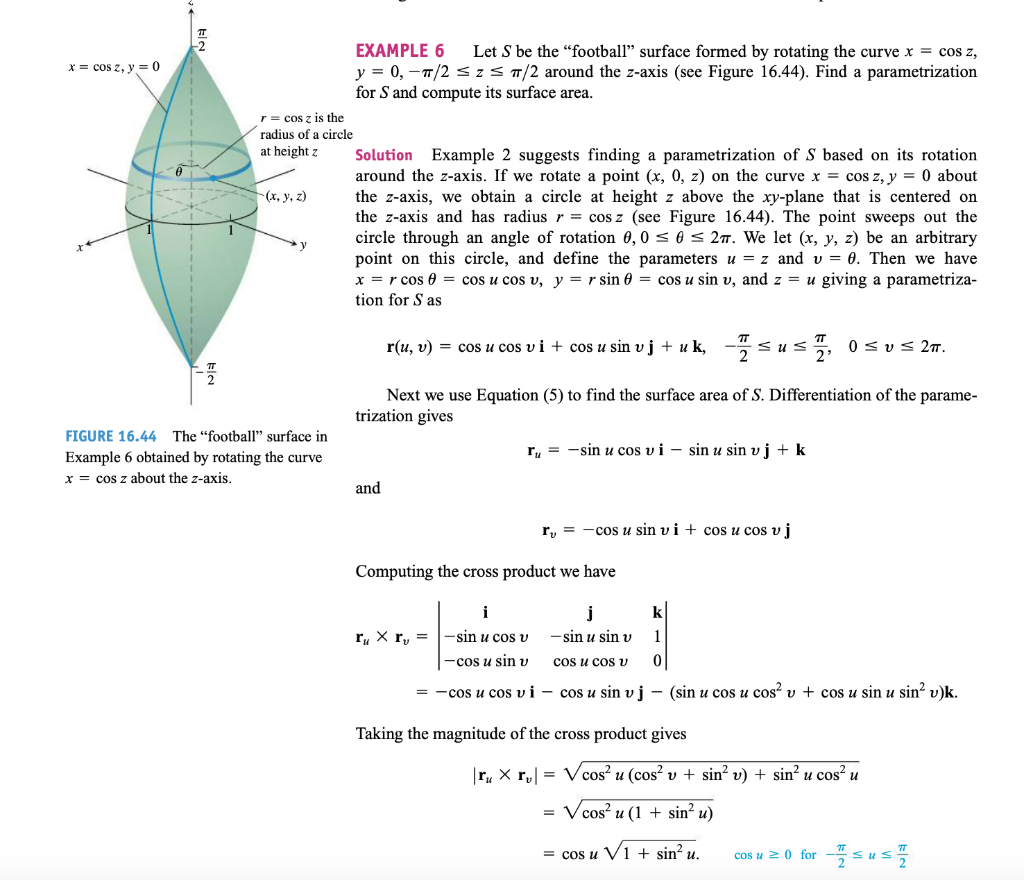 Solved Can Someone Explain How X Cos U Cos V Y Cos U Si Chegg Com