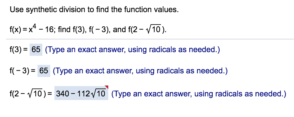 Solved How Do You Use Synthetic Division With A Square Root? 