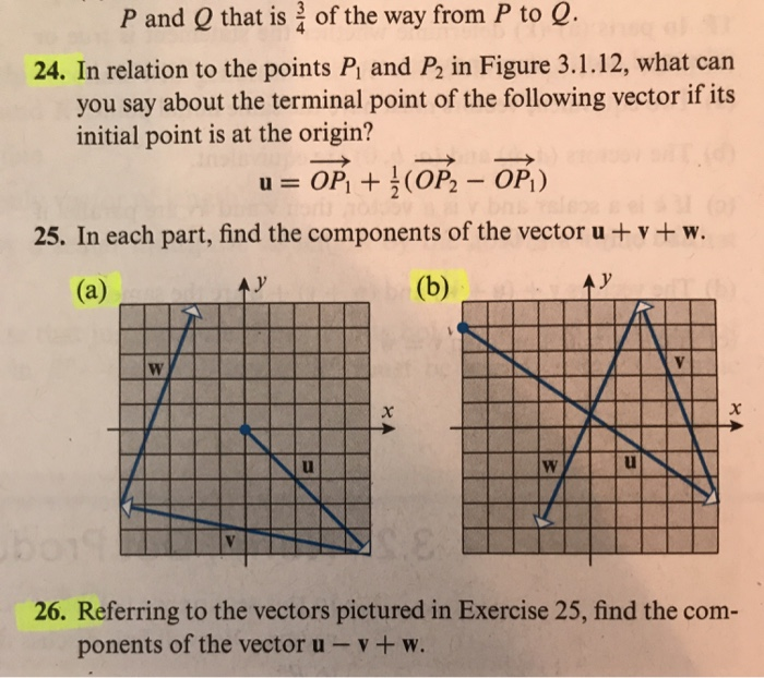 solved refer to the figure above. a change from point... Solved P and Q that is of the way from P to Q. 24. In | Chegg.com