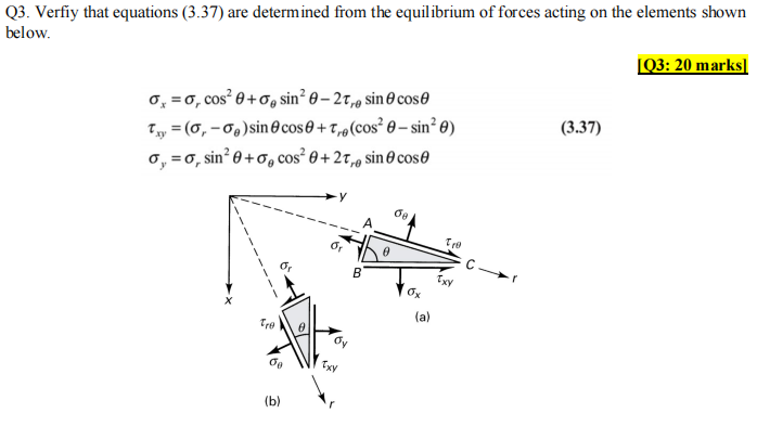 Solved Q3. Verfiy that equations (3.37) are determined from | Chegg.com