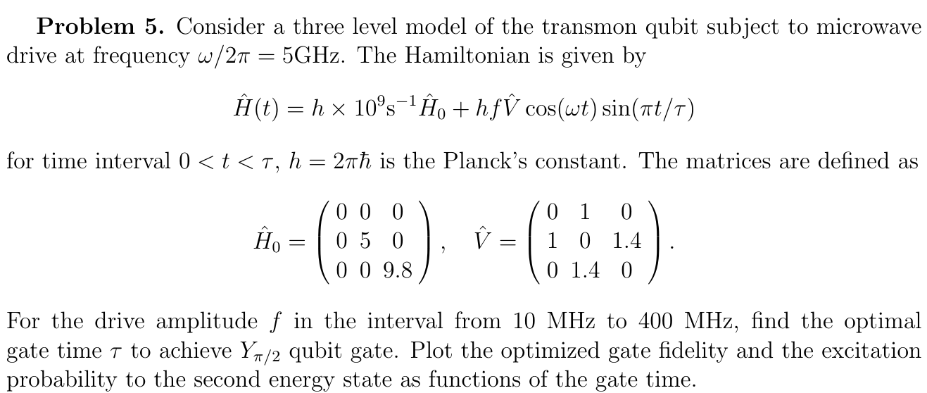 Problem 5. Consider a three level model of the | Chegg.com