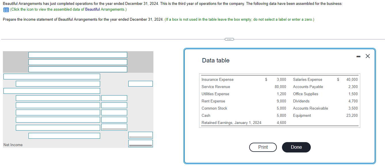 Solved (Click the icon to view the assembled data of | Chegg.com