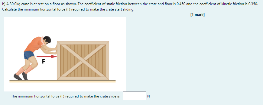 A 50 N Crate Sits on a Horizontal Floor – Understanding Forces in Physics