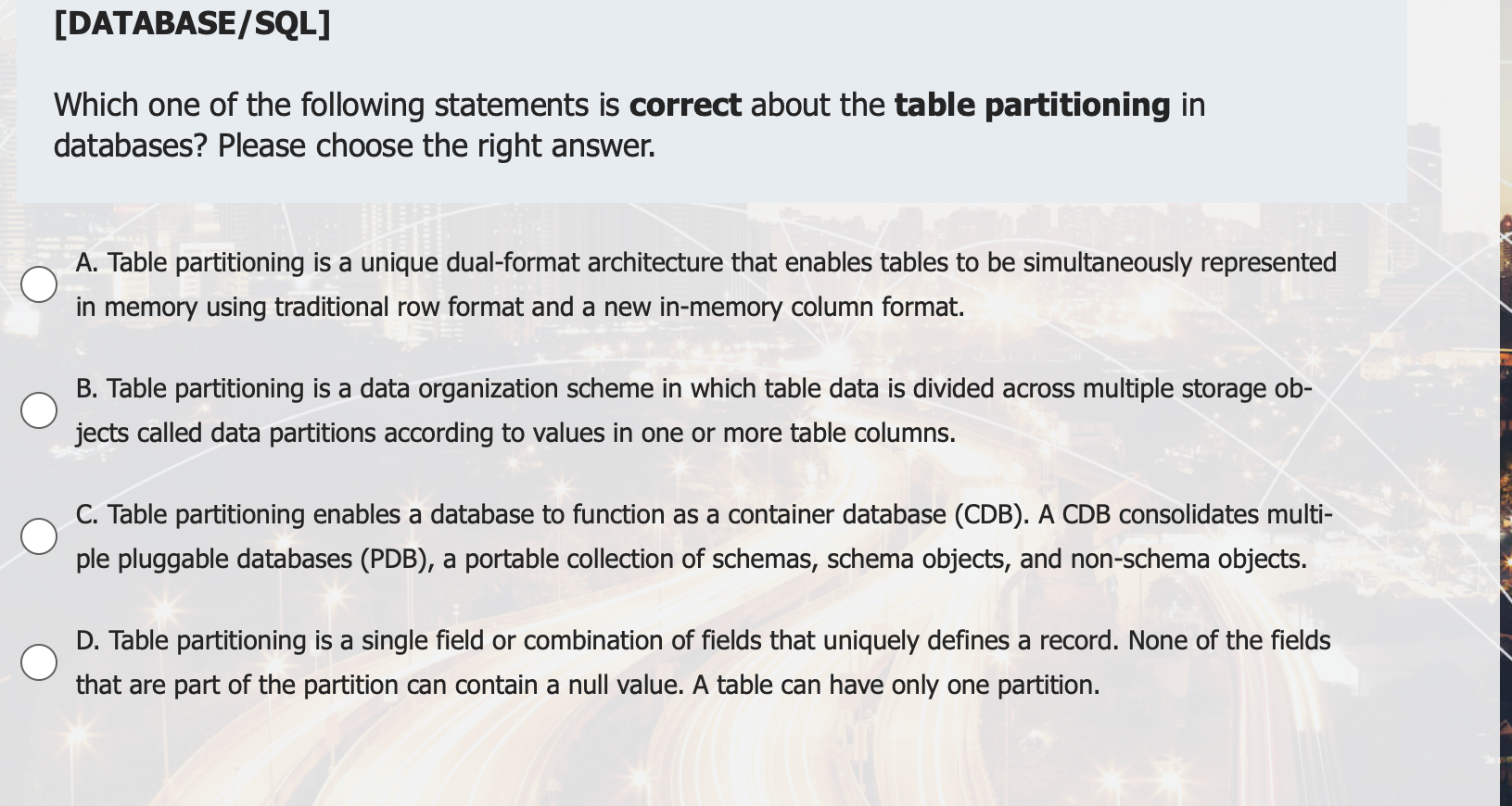 Solved Which one of the following statements is correct Chegg