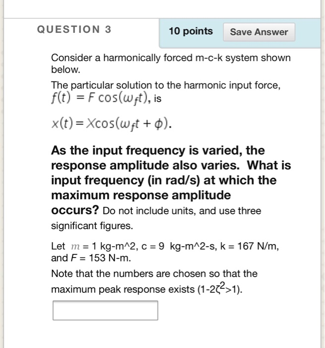 Solved QUESTION 3 10 points Save Answer Consider a | Chegg.com