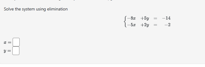 Solved Solve the system using | Chegg.com