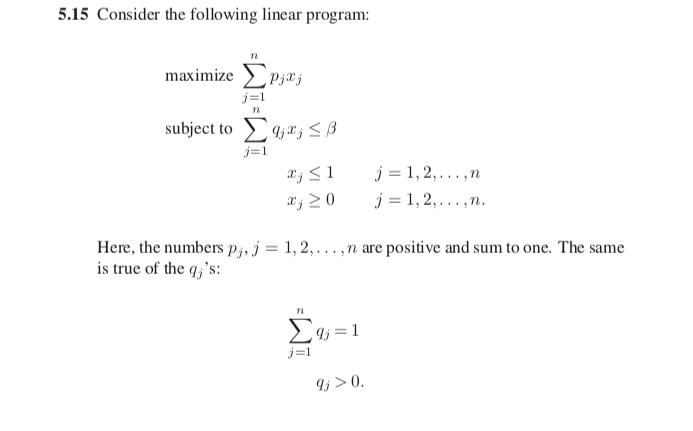 Solved 5.15 Consider the following linear program: maximize | Chegg.com