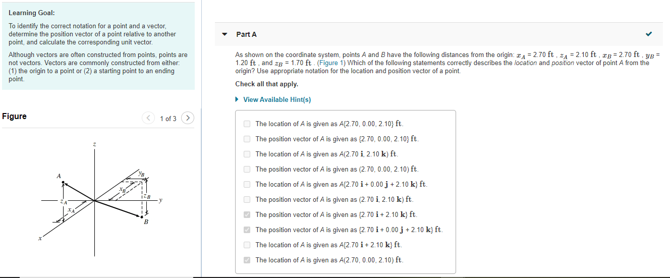 Solved Part A Learning Goal: To identify the correct | Chegg.com