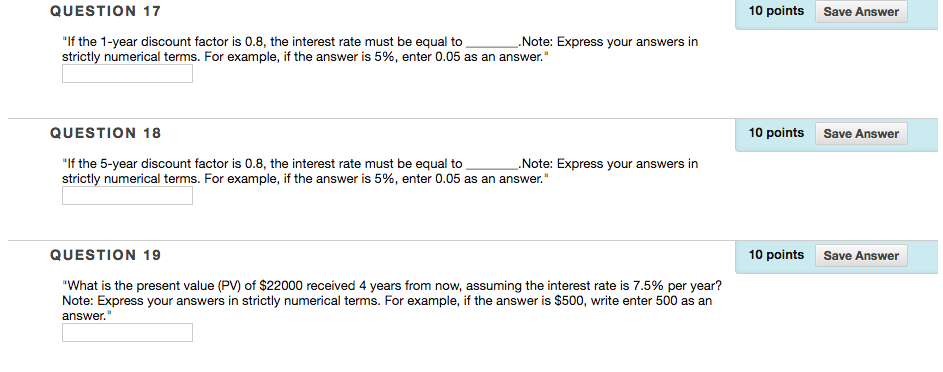 Solved QUESTION 17 10 points Save Answer "If the 1-year | Chegg.com