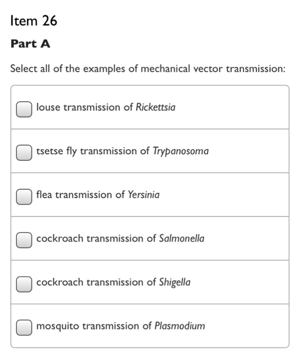 Solved A Select all of the examples of mechanical vector | Chegg.com