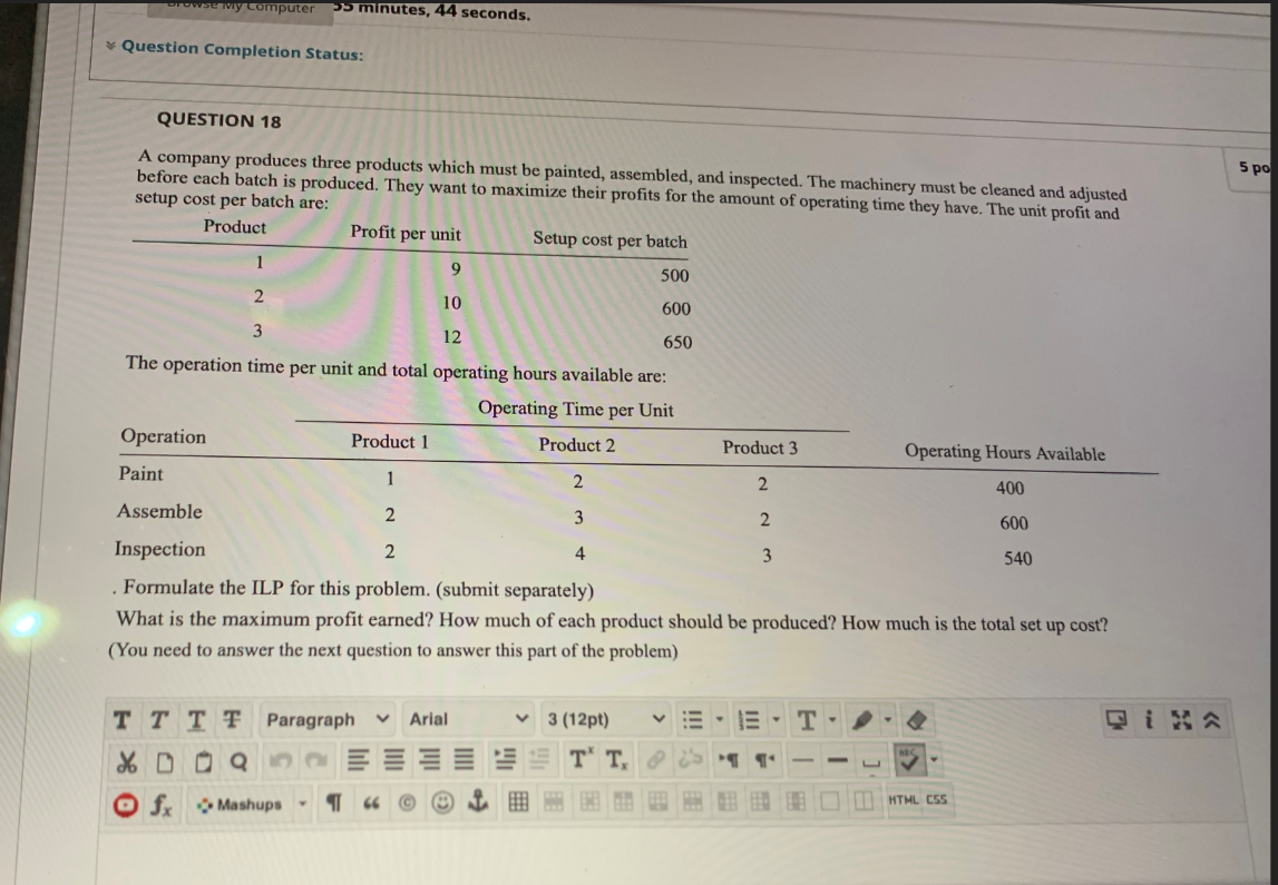 Solved browse my computer 5 minutes, 44 seconds. Question | Chegg.com