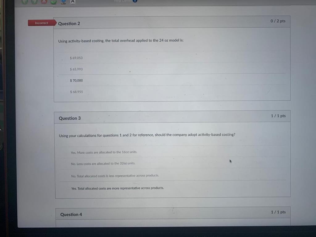 Solved Use this information for Questions 1 through 3. A | Chegg.com