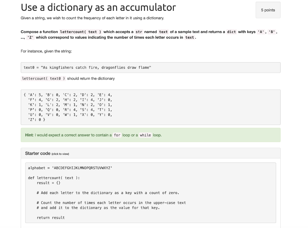 solved-use-a-dictionary-as-an-accumulator-5-points-given-a-chegg