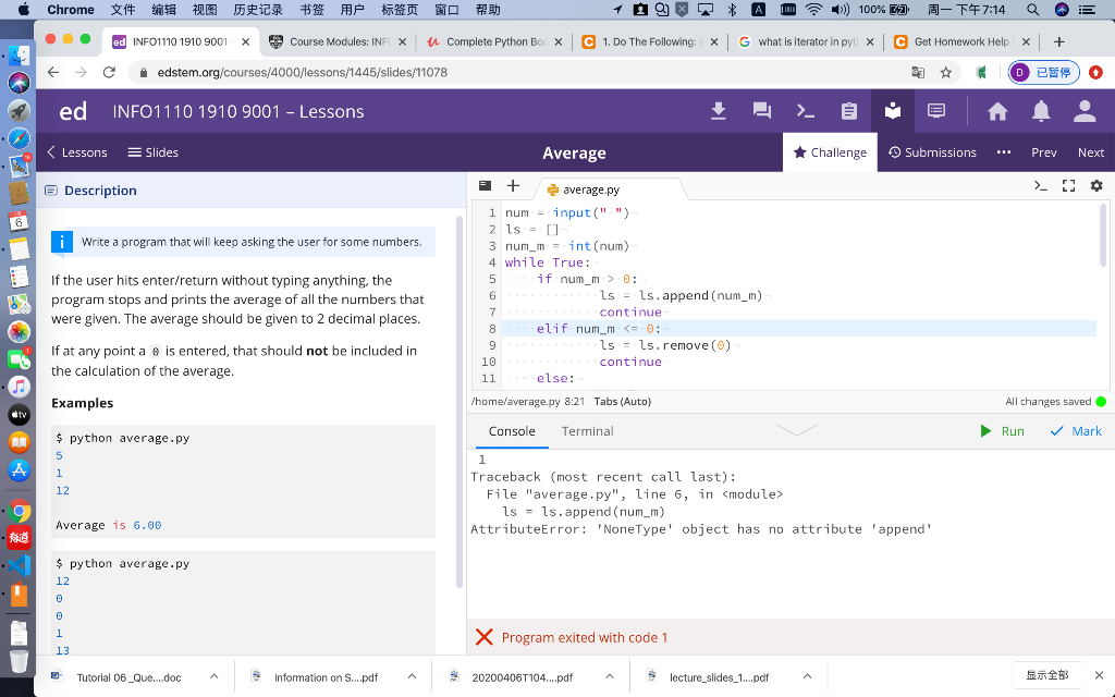 Solved hello I wanna know where is my coding gets wrong and | Chegg.com