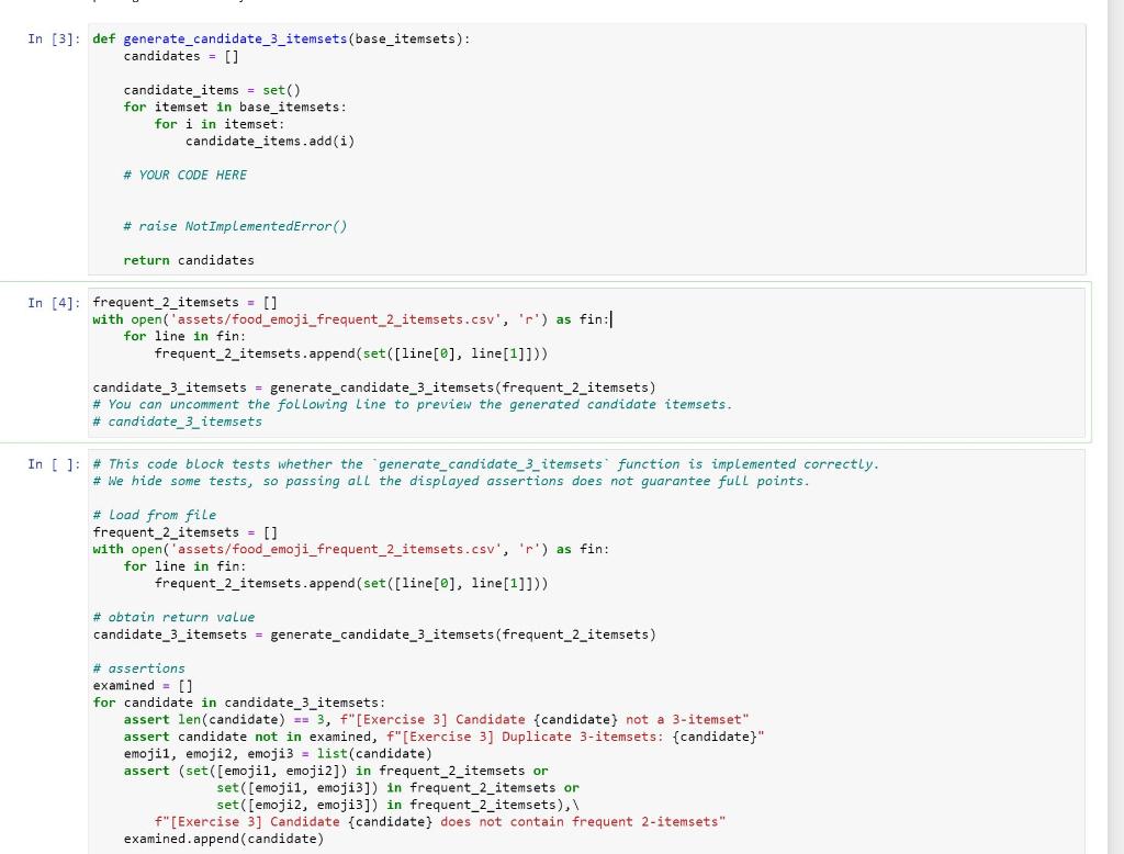 Candidate Generation (20 pts) You will need to | Chegg.com