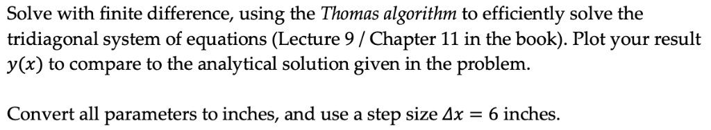 28.27a only, using Thomas algorithm with a step-size | Chegg.com