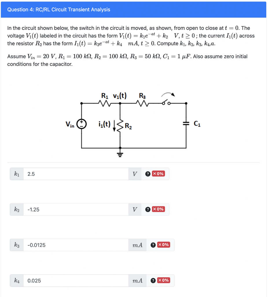 Solved In the circuit shown below, the switch in the circuit