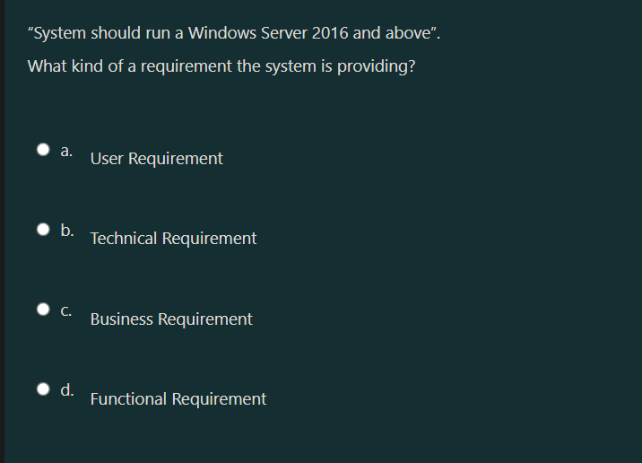 Solved "System should run a Windows Server 2016 and above".