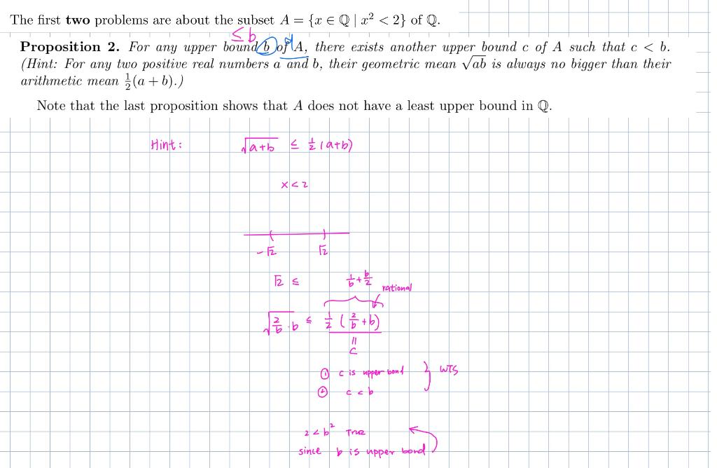 Solved The first two problems are about the subset A= {x € Q | Chegg.com