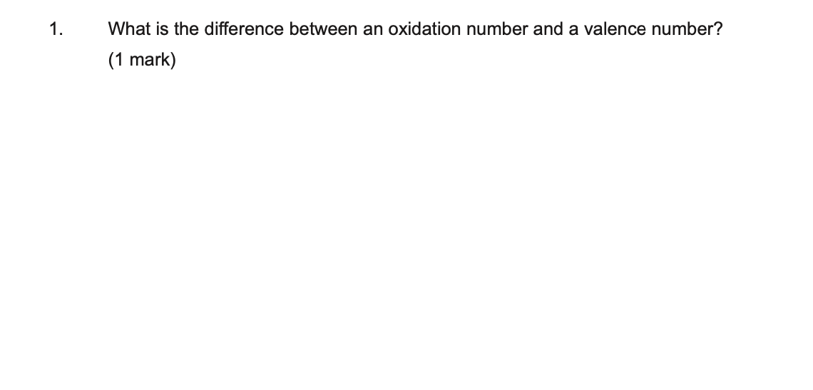 Determination Of Oxidation Number Or Valence Number Worksheet Answers