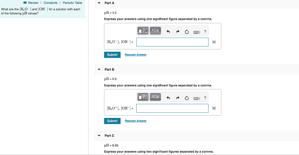 Solved Part A What is the pH of a solution prepared by | Chegg.com