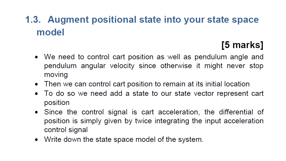 Solved 1. Theory and design Уmt X Consider an inverted rod | Chegg.com