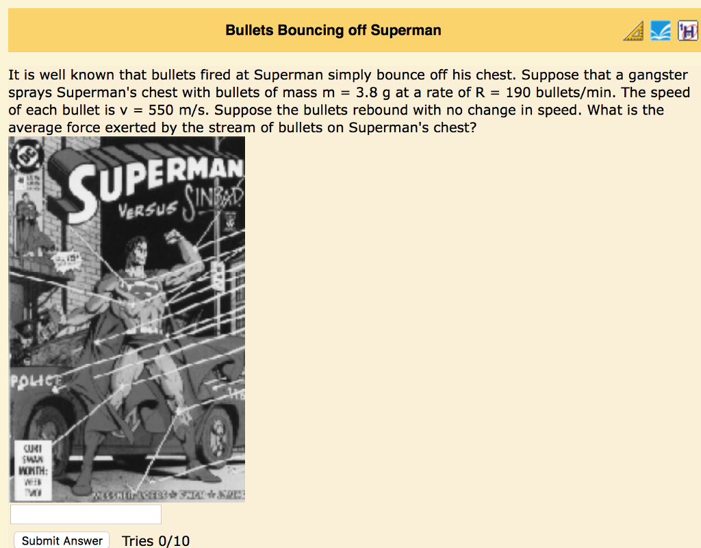 Solved Bullets Bouncing off Superman It is well known that