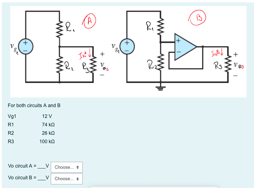 Solved For Both Circuits A And B | Chegg.com