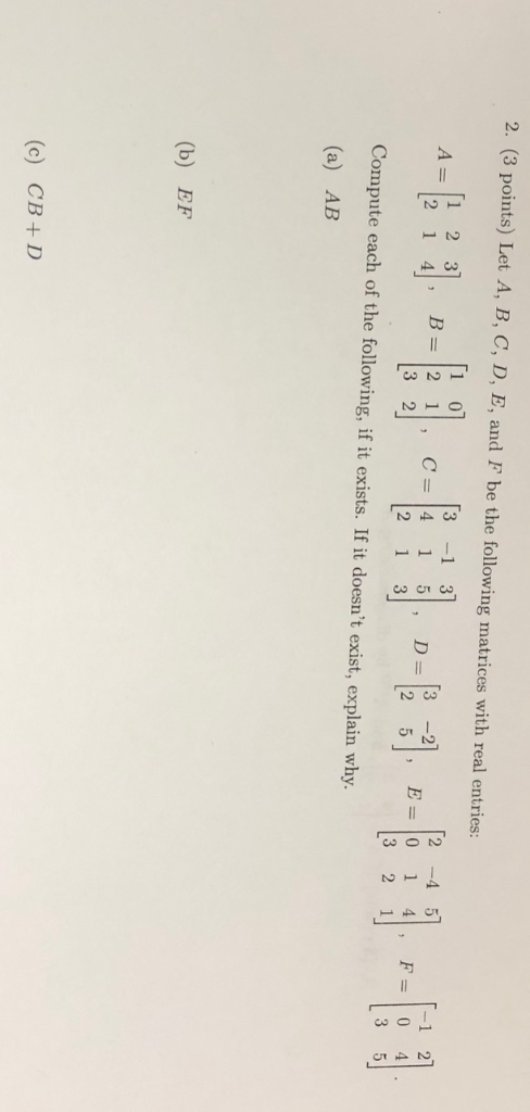 Solved 2. (3 Points) Let A, B, C, D, E, And F Be The | Chegg.com