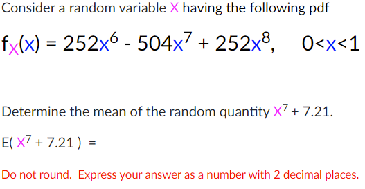 Solved Consider a random variable X having the following pdf | Chegg.com